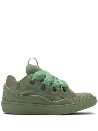 Lanvin Curb sneakers - unisex - Bos Taurus/Polyester/Fabric/Rubber - 46 - Green