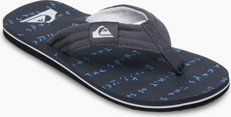 Quiksilver Mens Quiksilver Mens Molokai Screen Flip Flops - Navy - Size: 10