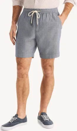 Nautica Mens 7 Herringbone Pull-On Short