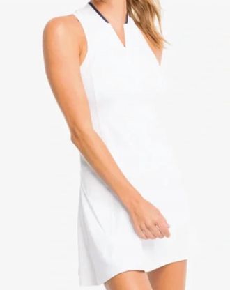 Southern Tide Womens Kristy Performance Dress In Classic White