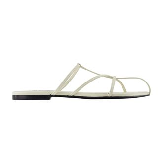 Jil Sander Flat Sandals, female, White, Size: 10 US Pointed Toe Flat Sandal