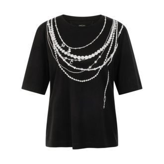 Marc Cain Dames, Tops, Zwart, Maat: XS Katoen