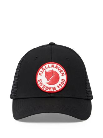Fj&auml;llr&auml;ven 1960 Logo L&aring;ngtradarkeps cap - unisex - Recycled Polyester/Cotton - L/XL - Black