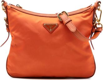 Prada Pre-owned Prada Saffiano Trimmed Tessuto Zip Top Crossbody Ladies PC2X9TZCOHLSIO06