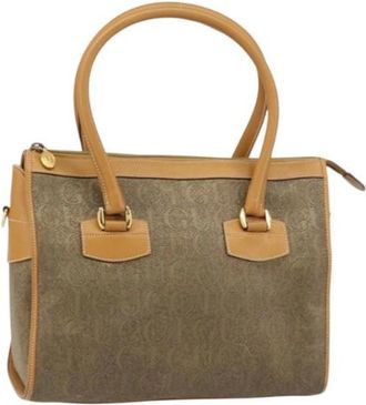 Gucci Pre-owned Handbags, female, Beige, Size: ONE SIZE Pre-owned Leather Handbag