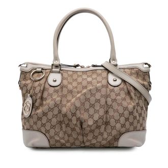 Gucci Pre-owned Gucci GG Canvas Sukey Satchel Ladies 285730 525040