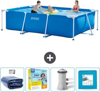 Intex Piscina Con Estructura Rectangular - 300x200x75 Cm - 7-piezas Scb9