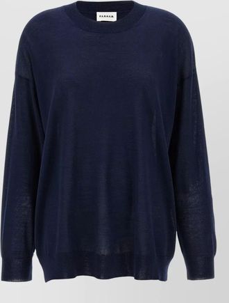 P.A.R.O.S.H. cashmere wool silk crew-neck long-sleeve sweater