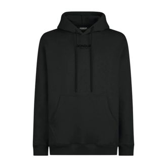 Dondup Hoodies, male, Black, Size: XL Regular-fit Hooded Sweatshirt