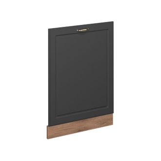 Vicco Panel Frontal Del Lavavajillas Fame-line, Antracita-oro Landhaus, 60 Cm Sin Encimera, Vicco