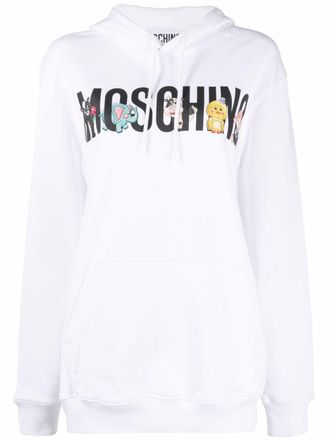 Moschino Hoodie met print - Wit