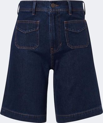Veronica Beard Carter denim Bermuda shorts
