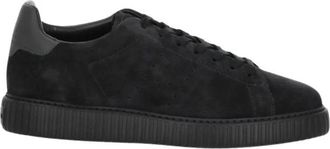Hogan Uho Notte Sneakers - Heren - Sneakers - Zwart - 40 1/2 EU - Leer - Schoenen