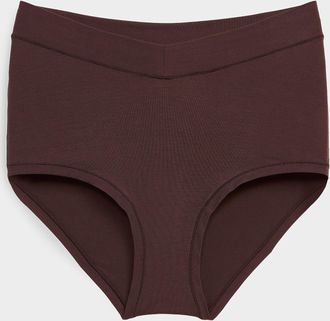 Miiyu Womens Stretchy high V-waist Hipster Panties TENCEL TM modal