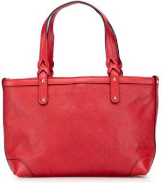 Gucci Pre-owned Handbags, female, Red, Size: ONE SIZE Pre-owned Leather Handbag