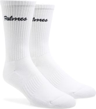 Palmes 2-Pack Logo Crew Socks in White at Nordstrom