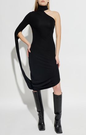 Alexander Wang One-shoulder Dress, Womens, Black