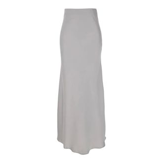 Pla&icirc;n Plain, Dames, Rokken, Grijs, Maat: XS Satijn