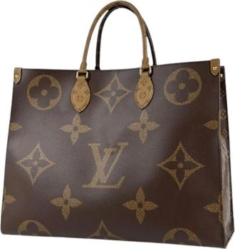 Louis Vuitton Pre-owned Monogram Reverse Tote Bag - Dames - Pre-owned - Bruin - Maat: ONE Size Zijde
