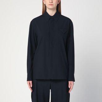 Bottega Veneta Midnight blue wool twill shirt