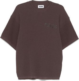Magliano Brown Embroidered Logo T-shirt