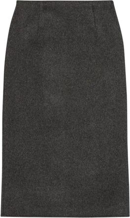Birgitte Herskind Anda Rok - Dames - Midirokken - Grijs - M - Wol - Rokken