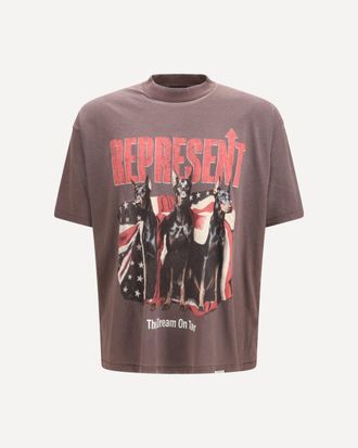 Represent Printed cotton T-shirt Male XS