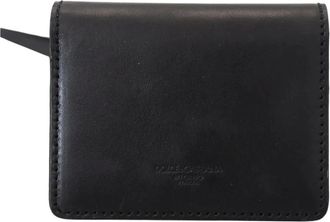Dolce & Gabbana Bifold Schoudertas Portemonnee - Dames - Portefeuilles - Zwart - ONE Size - Leer - Accessoires