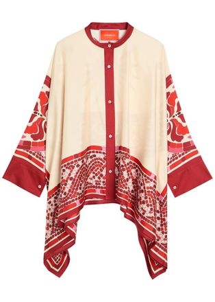 La DoubleJ LA Double J Floulard Printed Silk-twill Shirt - Multicoloured - M (UK12 / M)