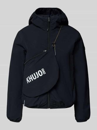 Khujo Jacke mit Kapuze und Label-Detail Modell SHELLY2 in Black, Gr&ouml;&szlig;e XXL