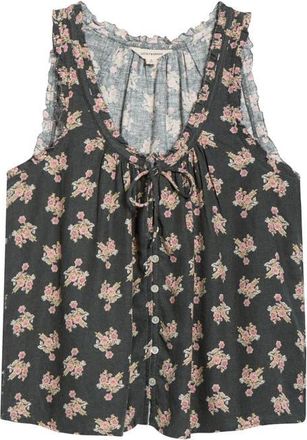 Lucky Brand Print Swing Tank in Black Multi at Nordstrom, Size Xx-Large