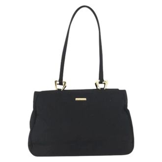 Saint Laurent Pre-owned Shoulder Bags, female, Black, Size: ONE SIZE Pre-owned Vintage Nylon Shoulder Bag