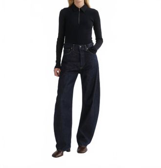 A Gold E Luna Pierced Jean In Rinse