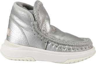 Mou Gezellige Arctische Joggerbroek - Dames - Winterlaarzen - Grijs - 36 EU - Leer - Schoenen