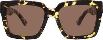 Bottega Veneta Brown Square Ladies Sunglasses BV1198SA 002 55