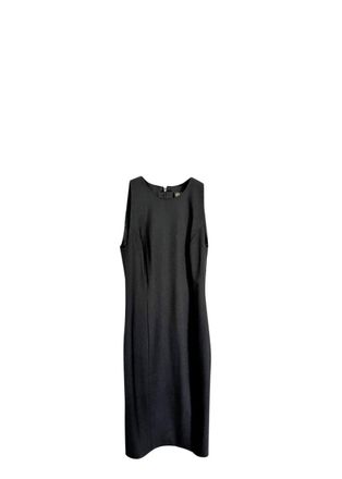 Versace Black Wool-Blend Sheath Dress Size XS