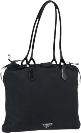 Prada Pre-owned Vintage Handtas - Dames - Vintage Schoudertas - Zwart - ONE Size - Nylon - Vintage