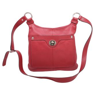 Coach Penelope Crossbody Bag in Red Leather