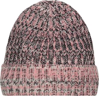 Malo Ribbed Cashmere Hat - Heren - Hoeden - Roze - ONE Size - Kasjmier - Accessoires