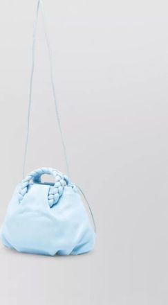 Hereu bombon leather mini bag braided handles