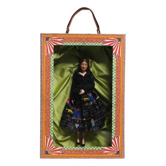 Dolce & Gabbana Home, Dames, Veelkleurig, ONE Size, Leer, Addolorata Pop