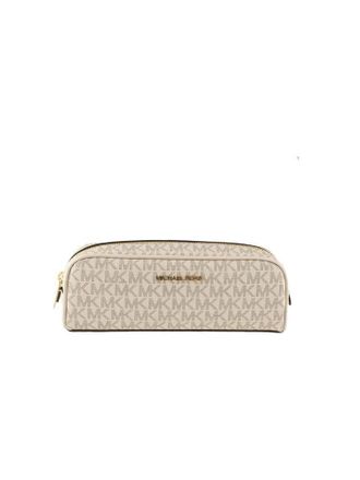 Michael Kors Monogram PVC Travel Wallet - Beige