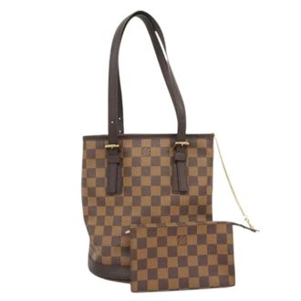 Louis Vuitton Pre-owned Bucket Bags, female, Brown, Size: ONE SIZE Pre-owned Damier Marais Tote Bag