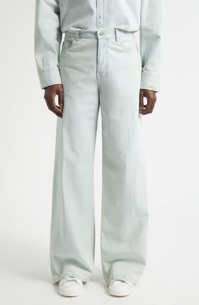 Golden Goose Journey Parker Wide Leg Jeans in Light Blue at Nordstrom, Size 34