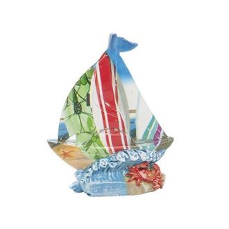 Beachcombers Small Resin Boat Figure Coastal Beach House Decor Decoration in Blue at Nordstrom