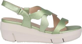 Wonders Groene platformsandaal voor vrouwen - Dames - Sleehakken - Groen - 42 EU - Schoenen