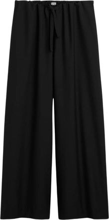 Toteme Black Relaxed Drawstring Pants