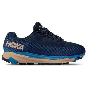 Hoka One One Hoka Torrent 2 Synthetic Textile Womens Low Top Trainers - Indigo Bunting Bleached Apricot - Size:UK 6.5