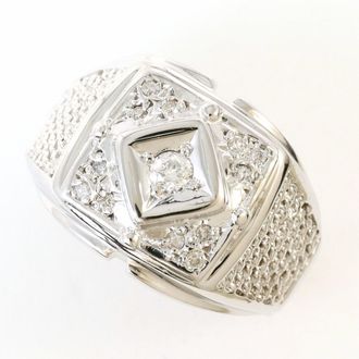 C&A White Gold White Gold (14K) Band Ring (Pre-Owned)