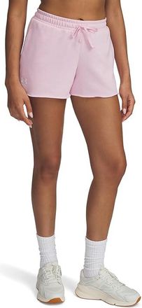 Under Armour Rival Terry Shorts Womens Clothing Prime Pink/White : LG (US 12-14), Elastane/Jersey/Lyocell